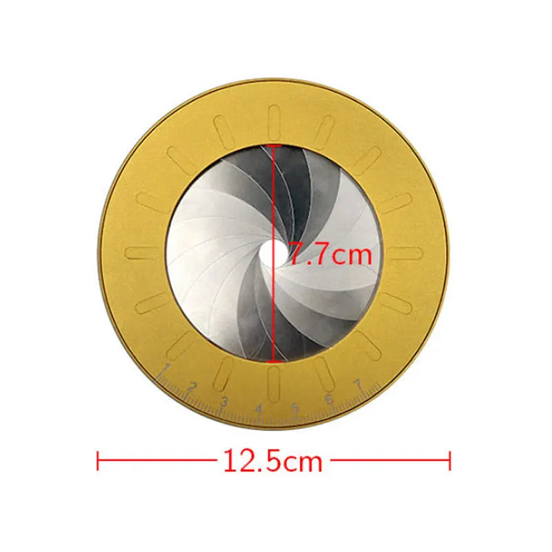 Creative Rotatable Round 304 Stainless Steel Flexible Circle Drawing Ruler Compass Multifunction Adjustable Metal Measuring Tool