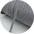 5yards/Lot 6mm Glitter Elastic Ribbon Sewing Elastic Band Fiat Rubber Band For Waist Band Stretch Rope DIY Mask Lanyard