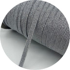 5yards/Lot 6mm Glitter Elastic Ribbon Sewing Elastic Band Fiat Rubber Band For Waist Band Stretch Rope DIY Mask Lanyard