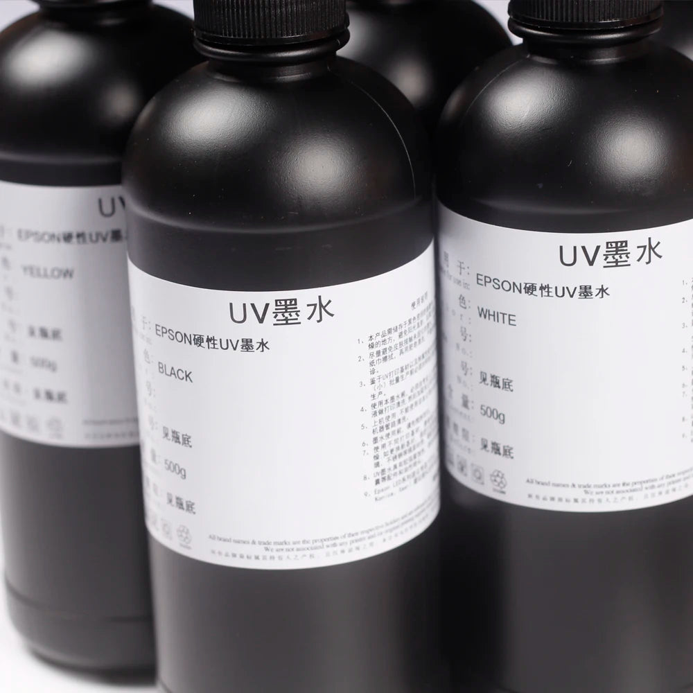 250ml 500ml soft uv ink For EPSOM UV flatbed Printer A2 A3 A4 L800 L805 R1390 L1800 R2000 XP600 T800 Flexible Leather UV ink