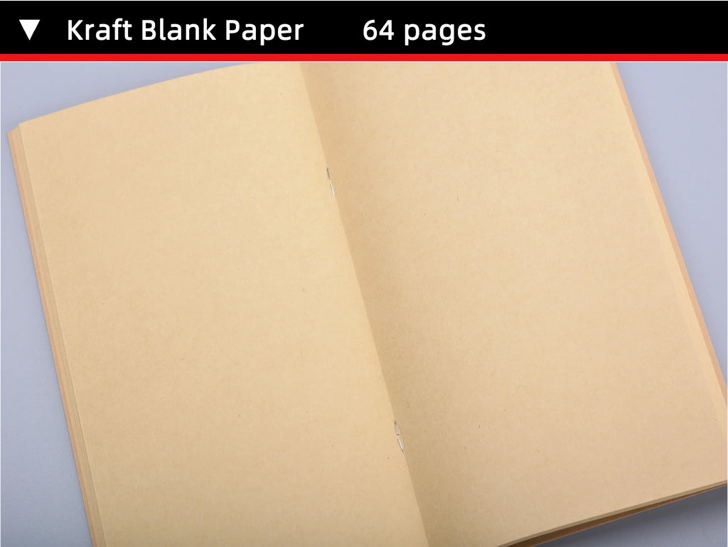 Replace Notebooks DIY Journal Inner Paper Books 4 Sizes 64 Pages Blank/ Graph/ Ruled/ Dot Diary School Office Student Stationery