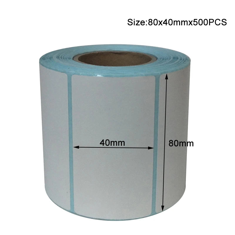20x10mm Shipping Labels- 700 barcode sticker Per Roll Strongest & THICKEST - Thermal Postage BPA Free, Supermarket Blank Sticker