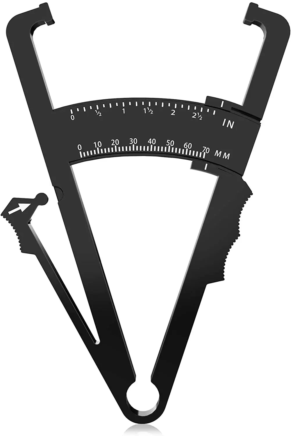 Body Fat Caliper Fat Measure Clipper Combo with Body Fat Percentage Measure Chart Measuring Body Fat for Men and Women