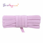 BRISTLEGRASS 2 5 10 Yard Flat Skinny Elastic Cord 1/4" 6mm Latex Rubber Bands Stretch String Notebook Ear Loop Dress Sewing Trim