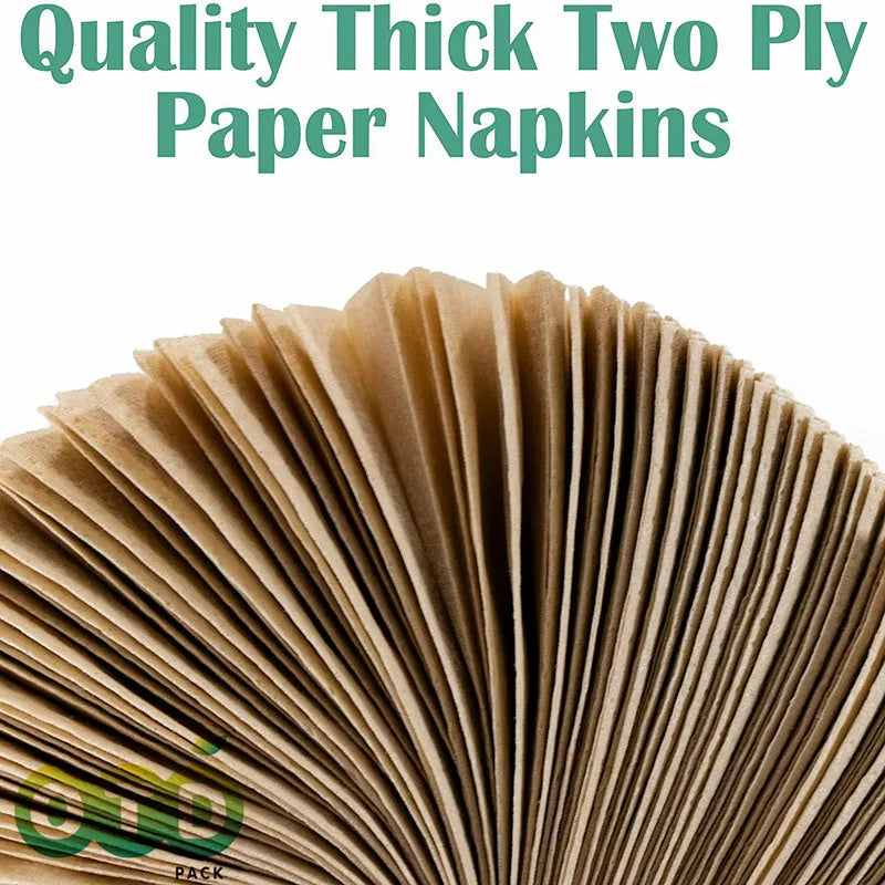 100% Compostable and Eco-friendly Paper Dinner Napkins Perfect for Everyday Dinning,Beverages or Cocktail Disposable