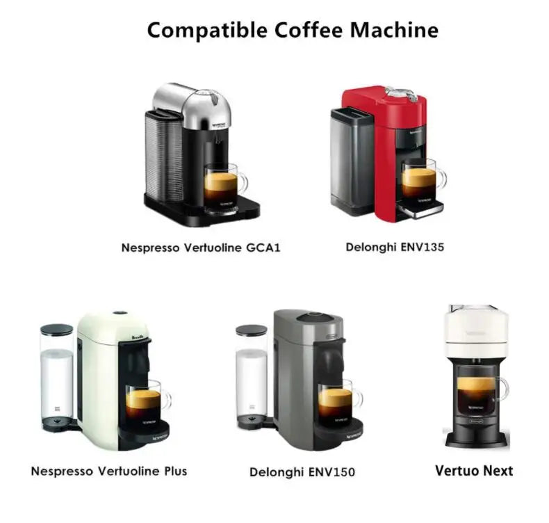 iCafilas Refillable Capsules Pods Lids Aluminum foils Stickers For Nespresso Vertuo Next Automatic Coffee Cafe Machine Maker