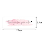 120Pcs/roll Thank You For Your Order Stickers Pink Labels For Envelope Sealing For Small Business Decor Sticker Stationery