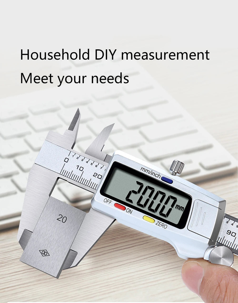 4/6-Inch 100/150mm Big Screen Digital Calipers Stainless Steel Electronic Vernier Caliper Metal Micrometer Measuring Tools