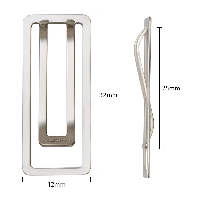 Nusign Paper Clip Silver Color Metal Document Binding Note Clips Bookmark Office Supplies