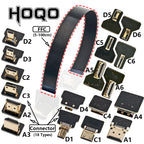 HDMI-compatible, FPV HDMI FFC HDMI Ribbon Cable 90 Degree Mini/Micro HDMI to Standard HDMI PCB Connector 20pin FPV Micro HDMI 5c