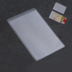 10pcs Travel PVC Cards Holder ID Bus Business Bank Credit Card Holder Transparent Waterproof Cards Protecting Cover Pouch Bag