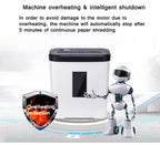 12L Level 4 Confidential Paper Shredder Mini Office Household Granular Paper Document Shredder can continuously shred 5 sheets