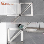 DIY Multi-angle Corner Angle Finder Aluminum Protractor Tile Wood Ruler Woodworking Model Craft Angle