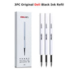 Deli Metal Gel Pen Rollerball Caneta ручка Ballpoint 0.5MM Signing Pens for Office Students Business Stationary Supplies