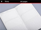 Replace Notebooks DIY Journal Inner Paper Books 4 Sizes 64 Pages Blank/ Graph/ Ruled/ Dot Diary School Office Student Stationery