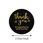 100-500pcs Thank You for My Small Business Stickers Paper Thank You Label Sticker Kraft paper Adhesive Shipping Mail Labels