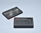 Chinese Inkstone Rectangle Calligraphy Ink stone student Ink Well with cover Inkwell Grinding Made of Natural stone Ink-well