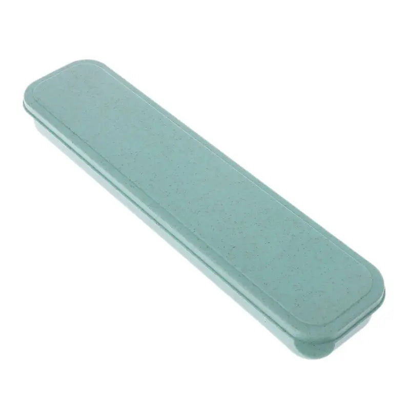 Portable Eco-Friendly Wheat Straw Cutlery Camping Picnic Box Dishware Kitchen Utensils Case