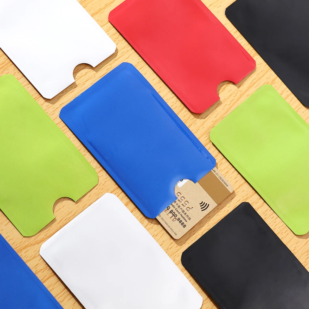 5Pcs Anti Theft for RFID Credit Card Protector Blocking Cardholder Sleeve Skin Case Covers Protection Bank Card Case New
