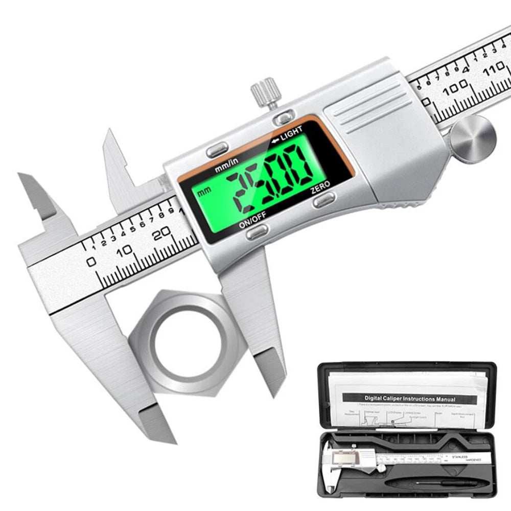 4/6-Inch 100/150mm Big Screen Digital Calipers Stainless Steel Electronic Vernier Caliper Metal Micrometer Measuring Tools