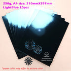 DUOFEN craft paper shining color golden gilded mirror suface A4 250g for DIY papercraft projects Scrapbook Paper Album