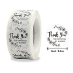 100-500pcs Thank You for My Small Business Stickers Paper Thank You Label Sticker Kraft paper Adhesive Shipping Mail Labels
