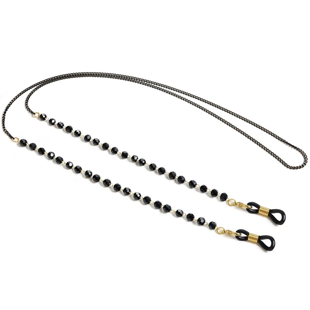 Skyrim Elegant Clear Zicron Crystal Beaded Lanyand for Glasses Sunglassess Chain Eyeglasses Strap Rope Eyewear Cord Accessories