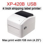 XP-460B/420B 4inch Shipping Label/Express/Thermal Barcode Label Printer Compatible with Shipping Label 4x6 Inches Label