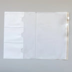 Traveler's Notebook PVC Storage Bag Pouch with Zipper Card Pocket Portable A5/Standard Size Passport Folder - 4 Sizes Available