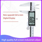 Electronic Digital Caliper HD Full Screen Full Metal 0-150/200/300mm Stainless Steel Vernier Caliper Precise Measurement Tool