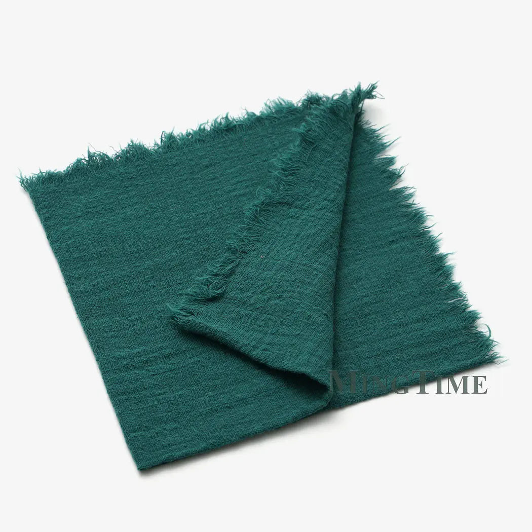 Napkin Cotton Cloth 41*41cm Rustic Gauze Hanky Tea Towel Dining Place Mats Wedding Supplies Linen Home Table Decor