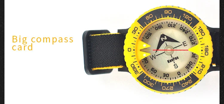 KANPAS 6BAR Scuba Diving Compass / Dive Compass / Compass Sea Navigation / Blue Compass Glow / Diving Luminous Signal