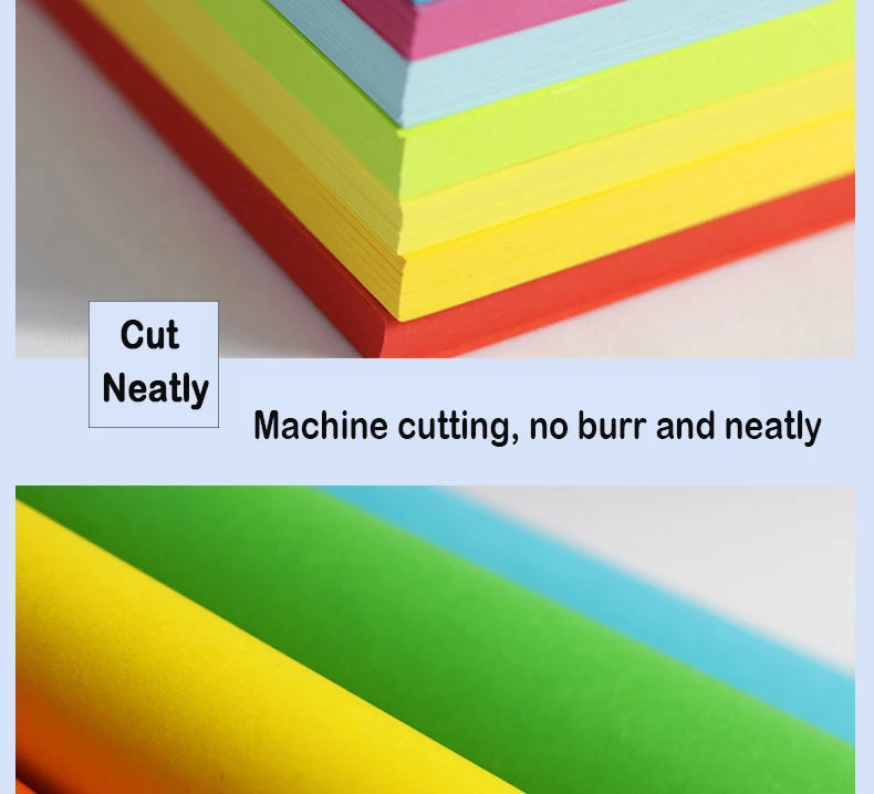 100/200 SheetS A4 Color Copy Paper 80G 20 Colors Can Choose For DIY Handmade Office A3 Inkjet Laser Colorful  Printing Paper