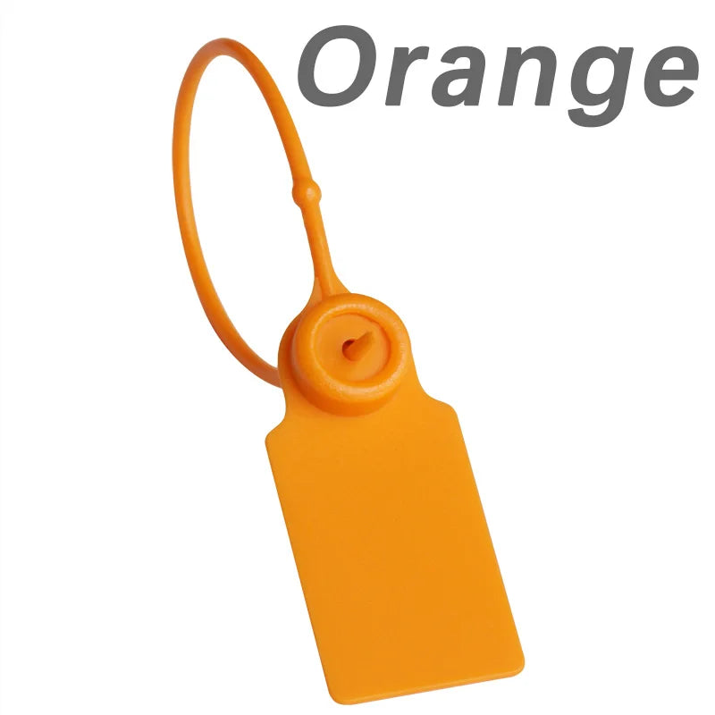 100Pcs Custom Logo Disposable Plastic Security Seals Personalized Hang Tags for Clothing Shoes 180mm