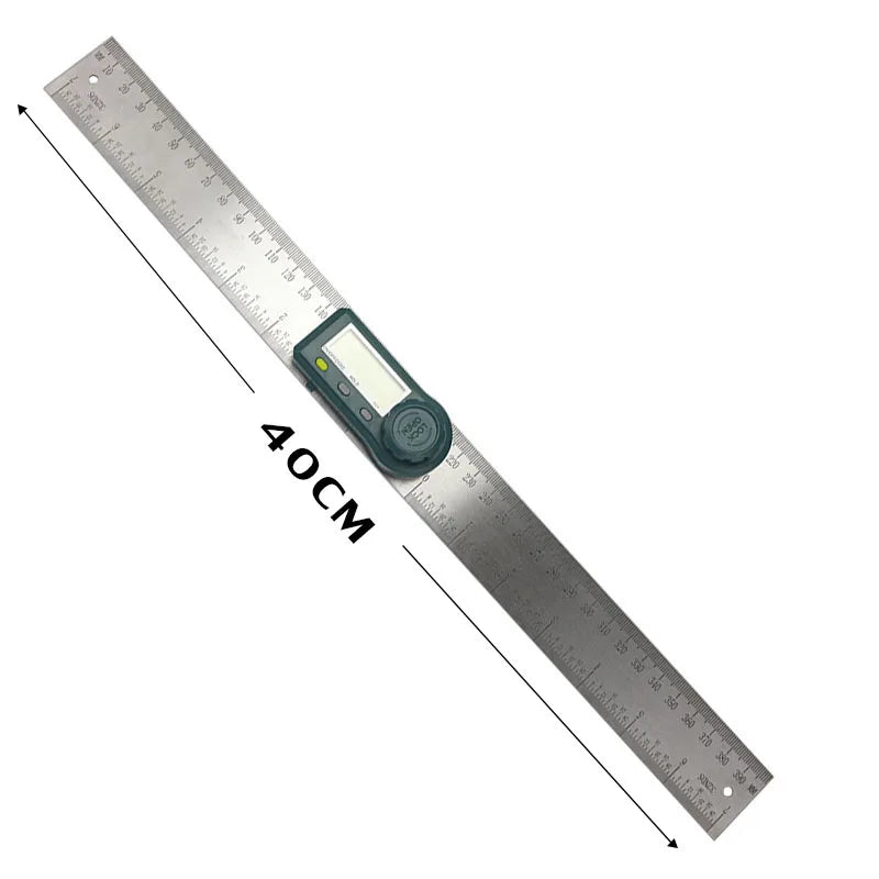 0-200/300mm Digital Angle Finder Meter 0-360 Degree Stainless Steel LCD Protractor Goniometer Ruler