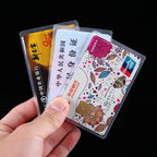 1/5/10PCS Women Men Credit Card case ID Business Card holder bag Protection Document Id Badge Transparent Card Cover Holder PVC