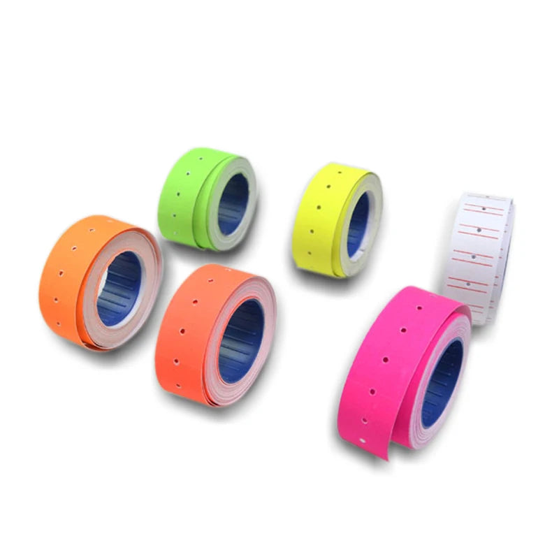 Retail 1 Roll 500PCS White Adhesive Price Tag Paper Price label Mark Sticker for MX-5500 Price Tag Gun lableller