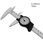0-150MM 6inch Pure Plastic Vernier Caliper with Dial Plastic Dial Caliper Gauge Digital Caliper Micrometer Thickness Gauge