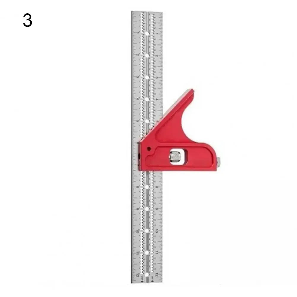 T-type Hole Ruler Professional Combination Square Angle Ruler Adjustable Protractor Right Angle Ruler Carpenter Measuring Tools