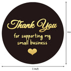 100-500pcs Laser Thank You Stickers for Small Business Holographic Silver Adhesive Labels for Bags Boxes Envelope Mail GIft