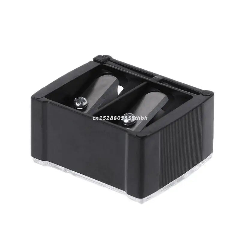 2 Holes Cosmetic Pencil Sharpener for Eyebrow Lip Liner Eyeliner Pen Tool