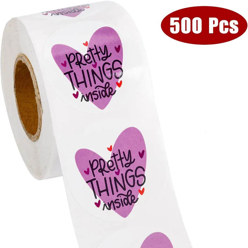 50-500Pcs“Open Me Already" Stickers 1inch Thank You Sticker For Gift Box Decoration Stationery Envelope Postcards Sealing Labels