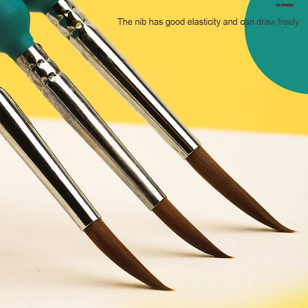 3/4Pcs Wolves Hair Brush Chinese Calligraphy Pen Hook Line Paint Brush Chinese Calligraphy Brush Art Oil Painting Drawing Brush