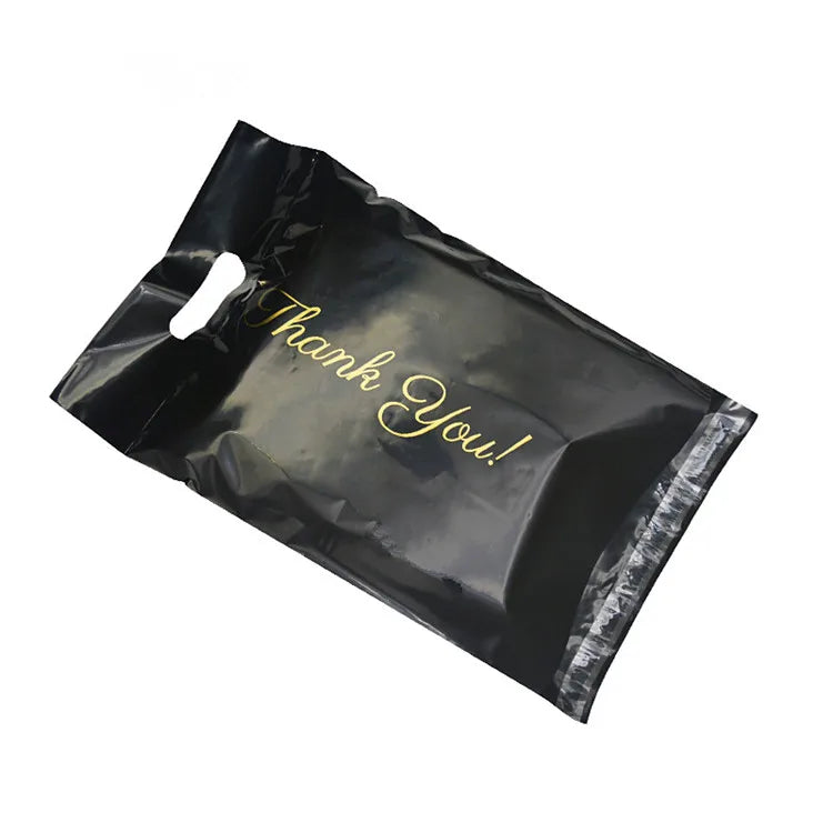 50PCS Thank You Pink Poly Mailer Adhesive Envelopes Bag DIY Logo T-shirt Underwear Dress Leggings Toys Shipping Portable Pouches