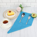 Set of 12 PCS 40x40cm Cotton Linen Blended Cloth Napkins Placemats Soft Dining Table Tea Towels For Home & Events Use