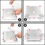 Glitter Laptop Case For Macbook 15 A1707 A2941 A2141 Laptop Case For Apple Macbook Case Bag For Air 13 A2681 A2337 A1466 A2338