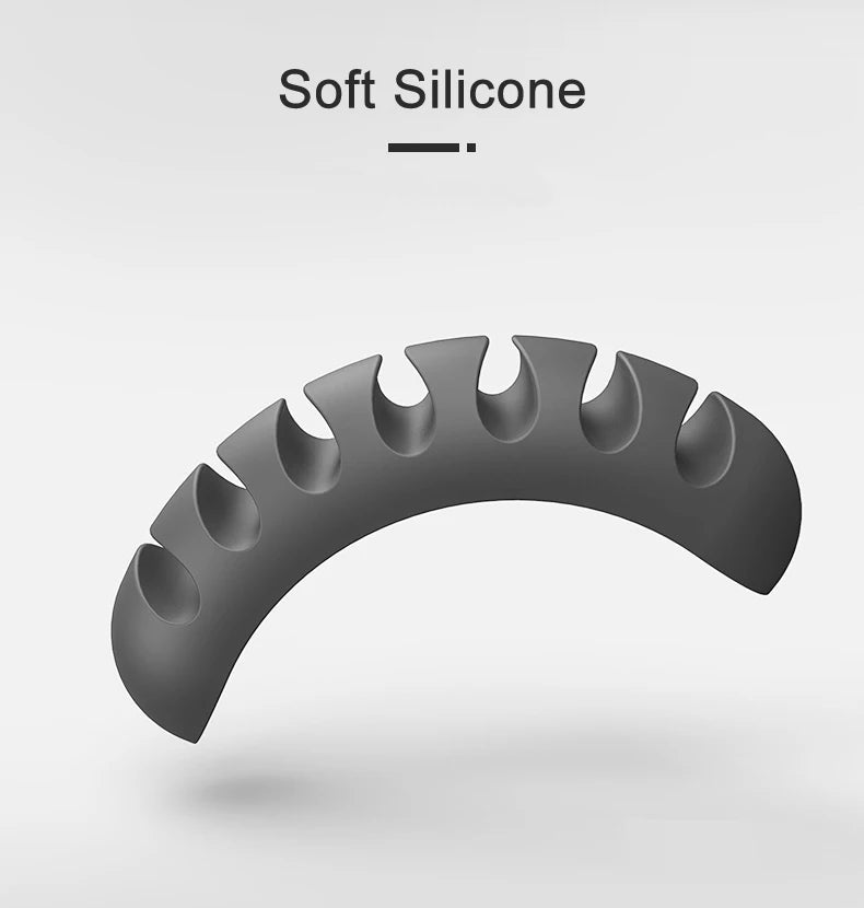 Smart Cable Holder Silicone Flexible Cable Winder Cord Management Clip Wire Organizer for USB Headphone Earphone Network Cable