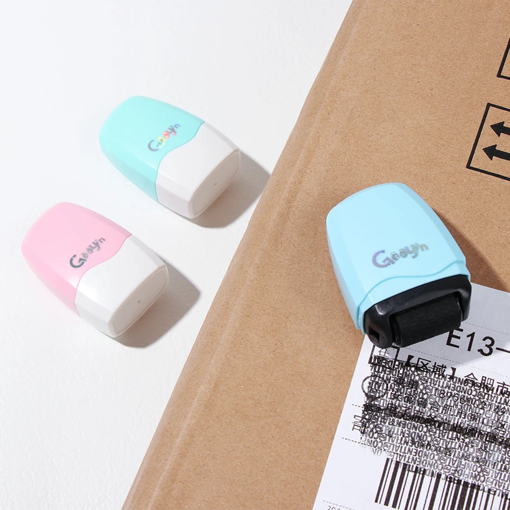 1Pcs Stamp Roller Anti-Theft Protection ID Seal Smear Privacy Confidential Data Guard Information Data Identity Address Blocker