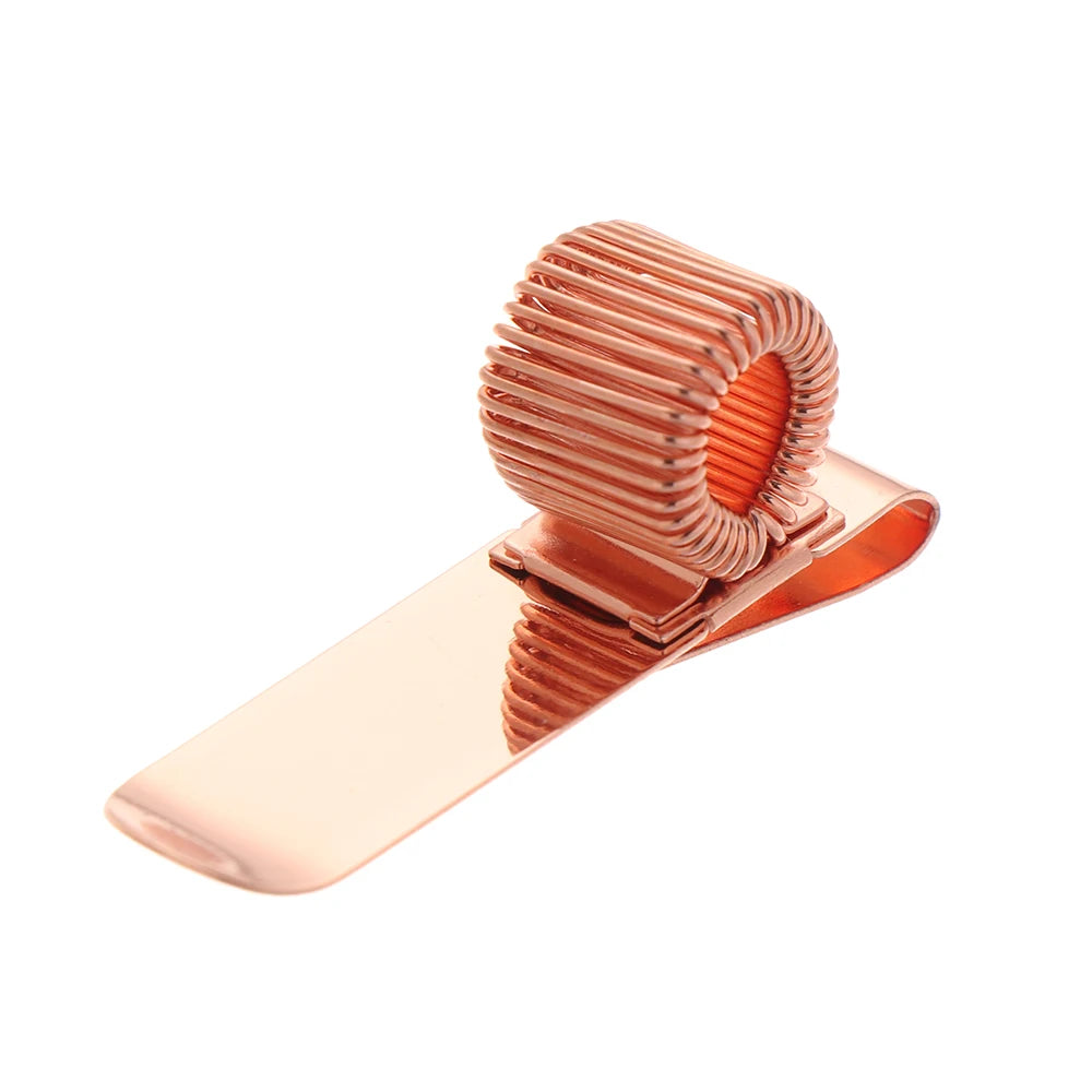 1 PCS Spring Pen Clip Metal Pencil Holder Single Hole Double Opening Triple Orifice Elastic Loop Portable Writing Stationery