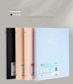 Piano Music Binder A4 3-Rings Sheet Music Folder Transparent Sleeves Music Scores A4 Folder With Rings